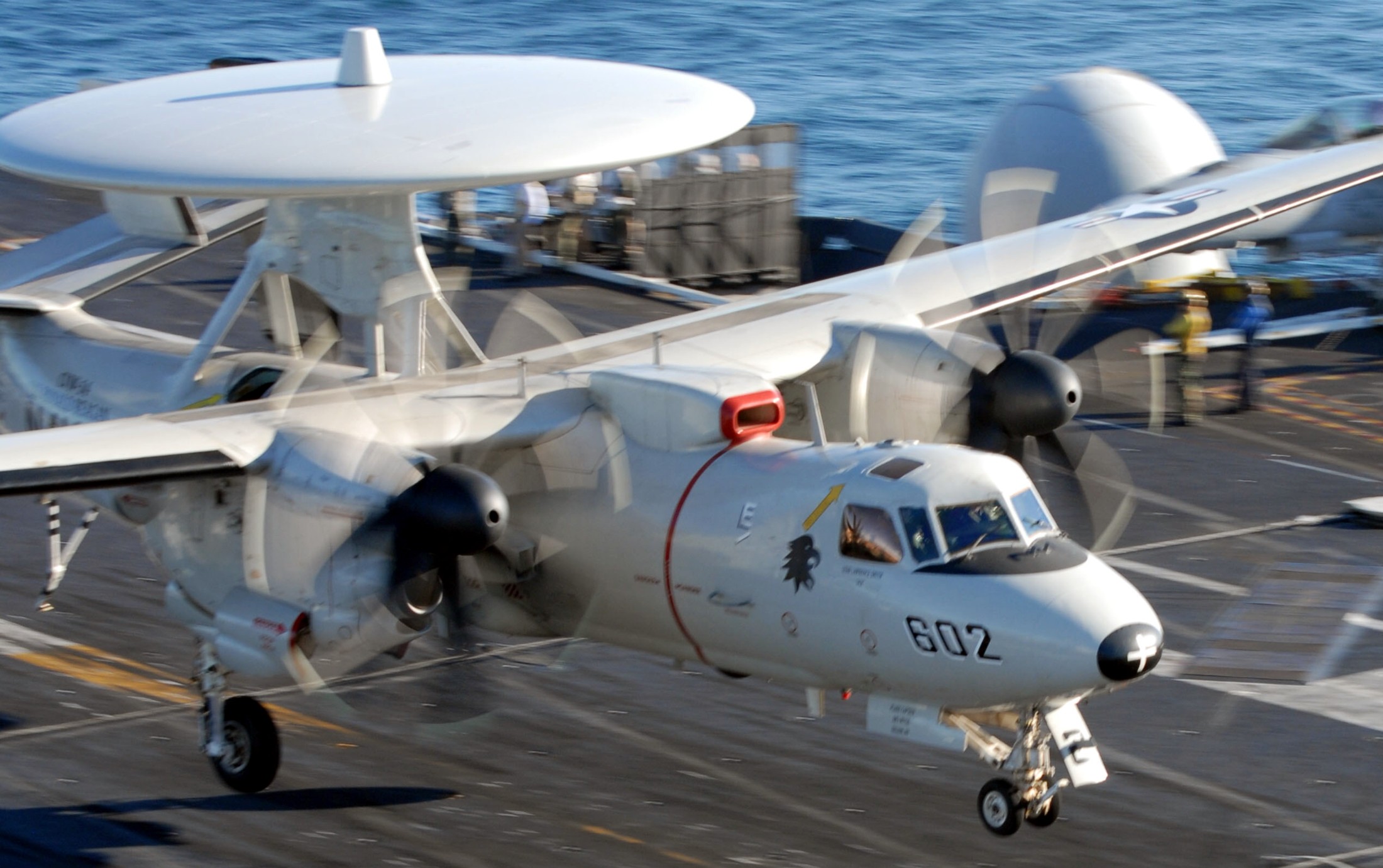 vaw-113 black eagles carrier airborne early warning squadron us navy grumman e-2c hawkeye cvw-14 uss ronald reagan cvn-76 15
