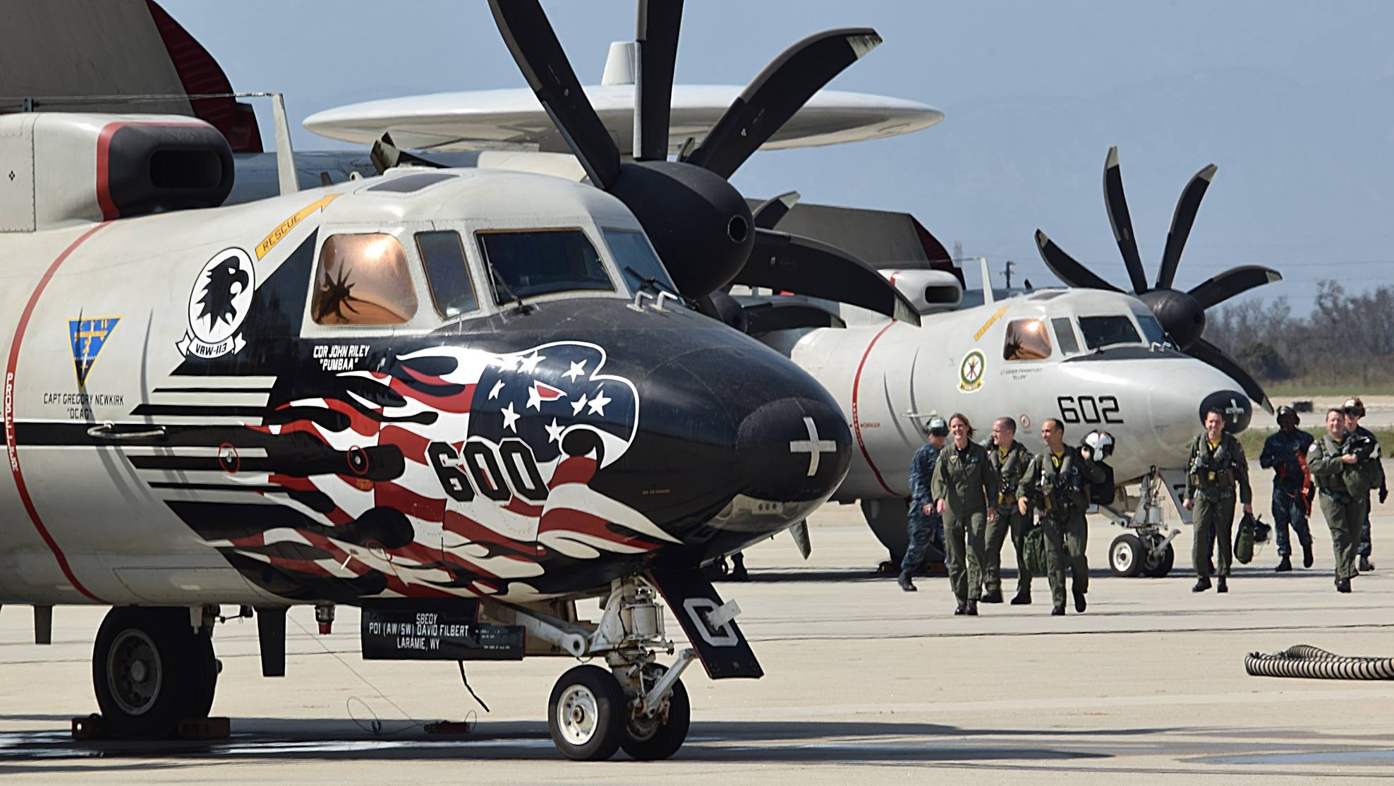 vaw-113 black eagles carrier airborne early warning squadron us navy grumman e-2c hawkeye cvw-2 uss carl vinson cvn-70 51 point mugu special color painting