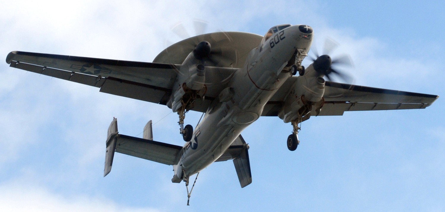 vaw-113 black eagles carrier airborne early warning squadron us navy grumman e-2c hawkeye cvw-14 uss ronald reagan cvn-76 106