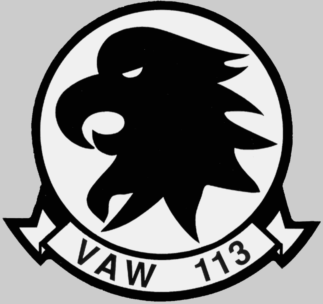 vaw-113 black eagles insignia crest patch badge airborne command and control squadron us navy grumman e-2c hawkeye 02x