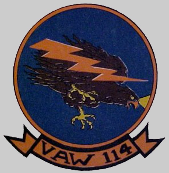 vaw-114 electric chicken insignia crest patch badge carrier airborne early warning squadron us navy grumman hawkeye 02c