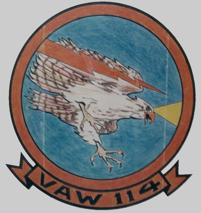 vaw-114 electric chicken insignia crest patch badge carrier airborne early warning squadron us navy grumman hawkeye 05c