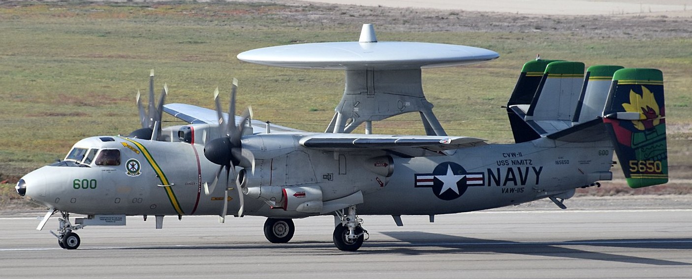 vaw-115 liberty bells carrier airborne early warning squadron us navy grumman e-2c hawkeye 2000 np 113