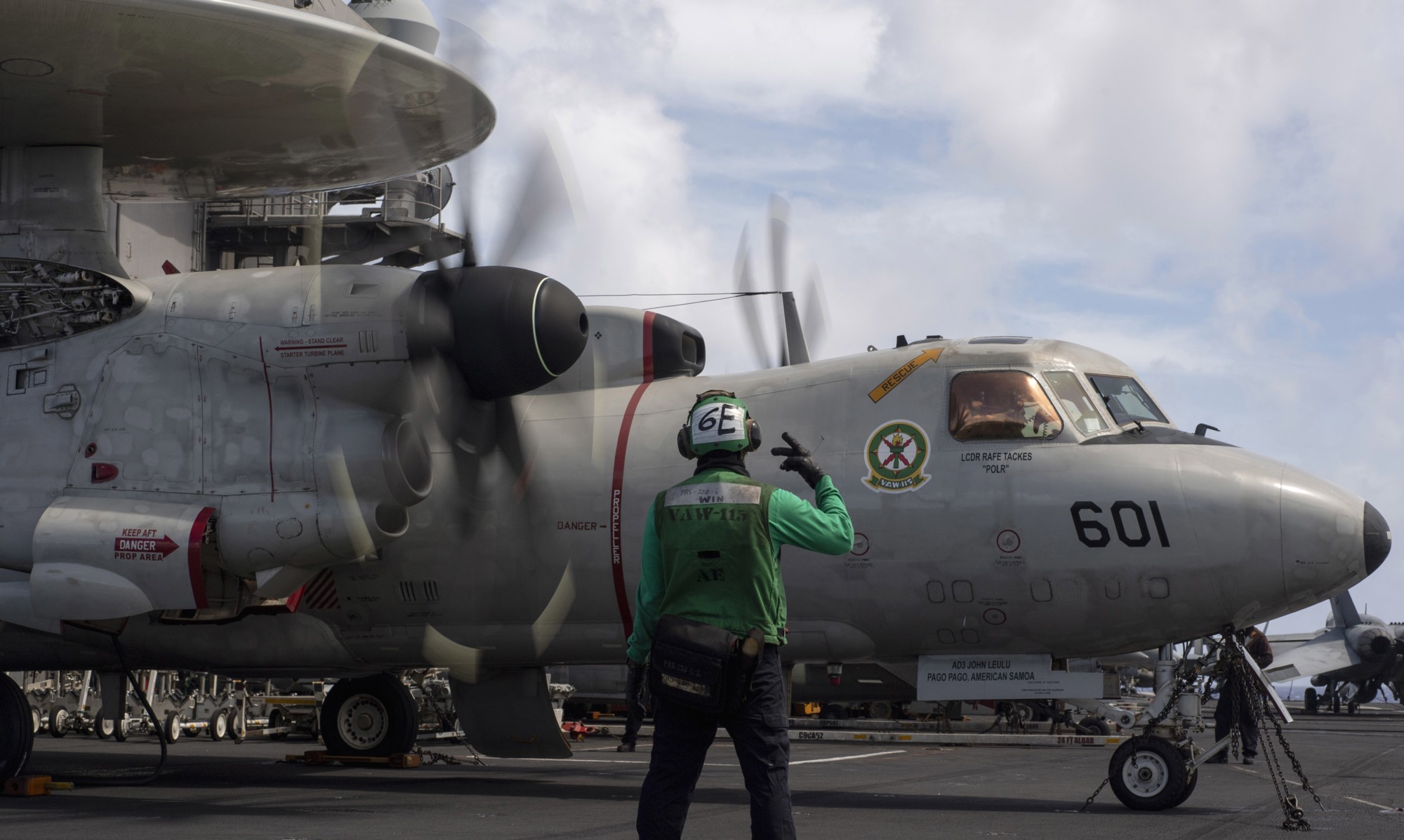 vaw-115 liberty bells airborne command and control squadron us navy grumman e-2c hawkeye cvw-11 uss theodore roosevelt cvn-71 146