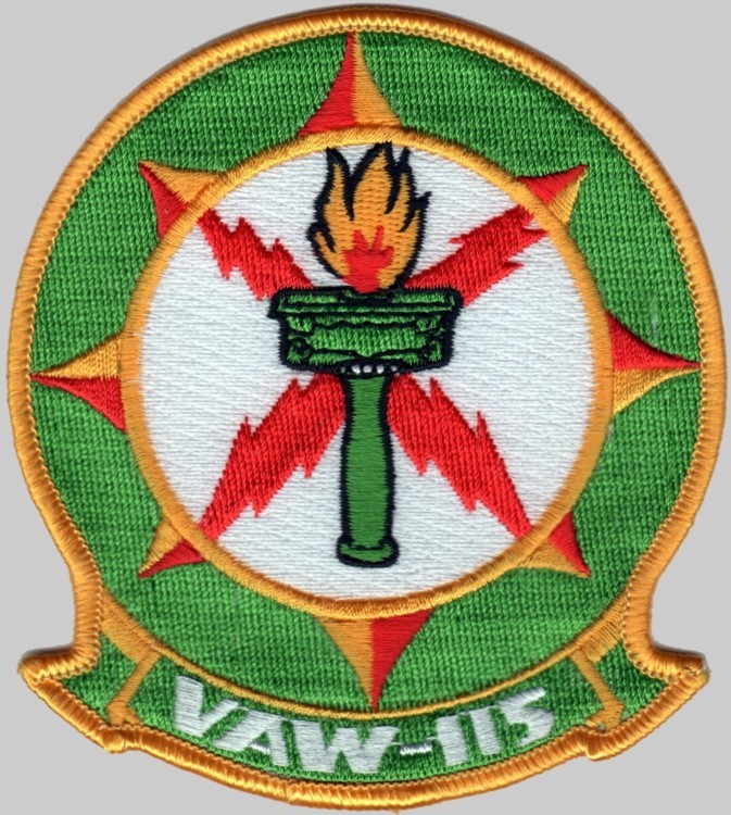 vaw-115 liberty bells insignia crest patch badge carrier airborne early warning squadron us navy grumman e-2c hawkeye 02p