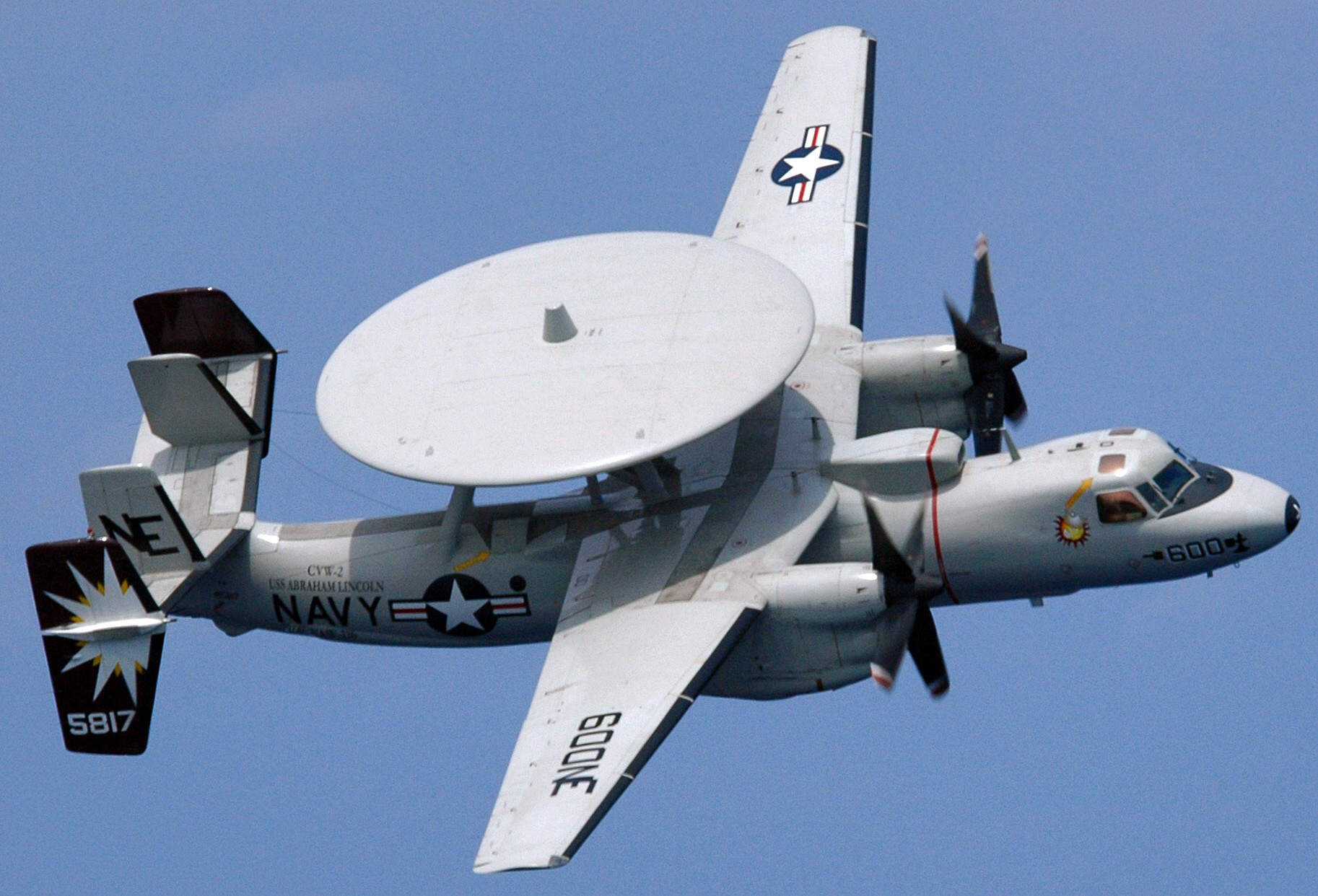 vaw-116 sun kings airborne command control squadron carrier early warning cvw-2 uss abraham lincoln cvn-72 12
