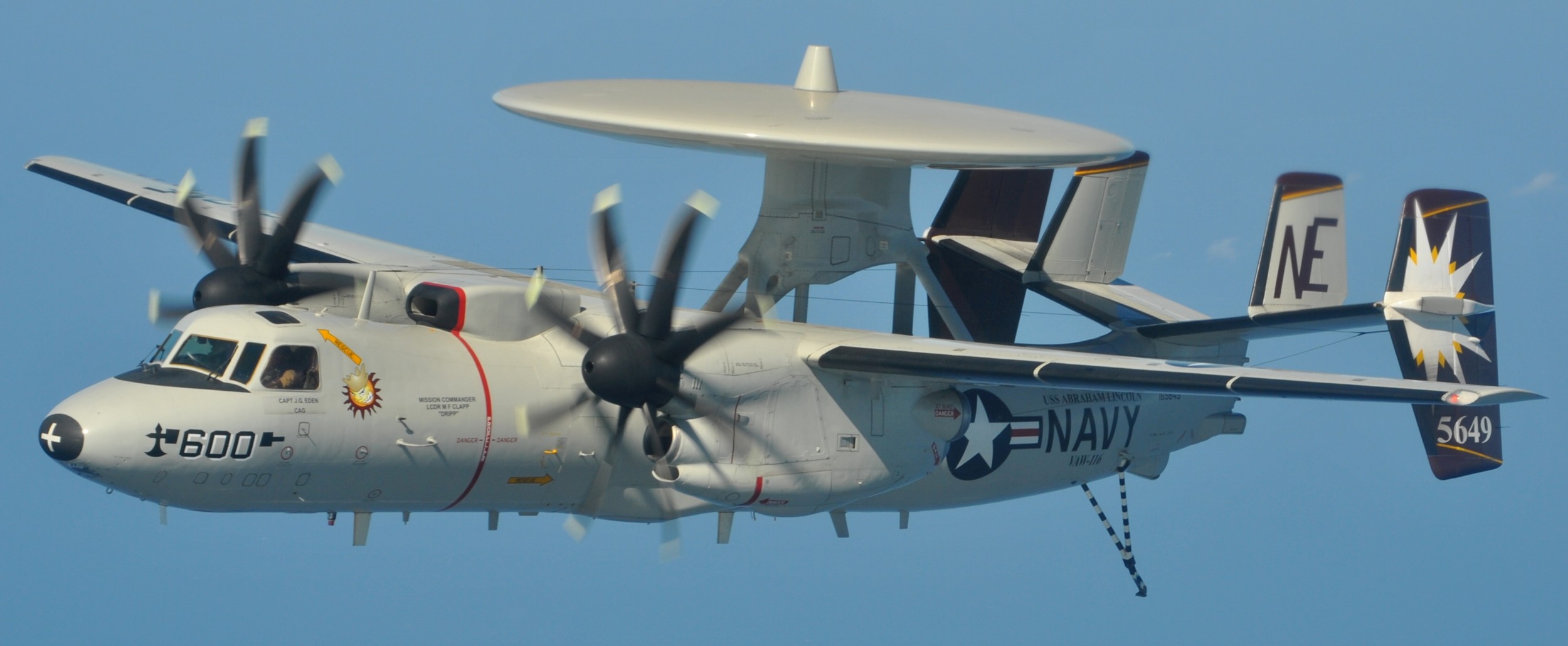 vaw-116 sun kings airborne command control squadron carrier early warning cvw-2 uss abraham lincoln cvn-72 20