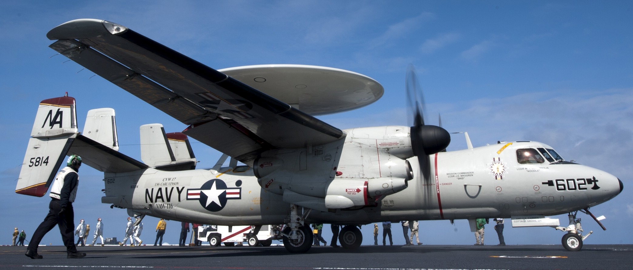 vaw-116 sun kings airborne command control squadron carrier early warning cvw-17 uss carl vinson cvn-70 33