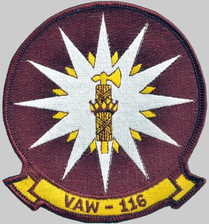 vaw-116 sun kings insignia crest patch badge airborne command control squadron us navy 02p