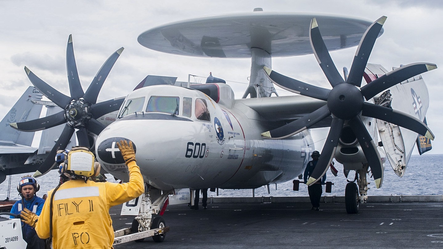 vaw-117 wallbangers carrier airborne early warning squadron navy e-2c hawkeye cvw-7 uss harry s. truman cvn-75 70