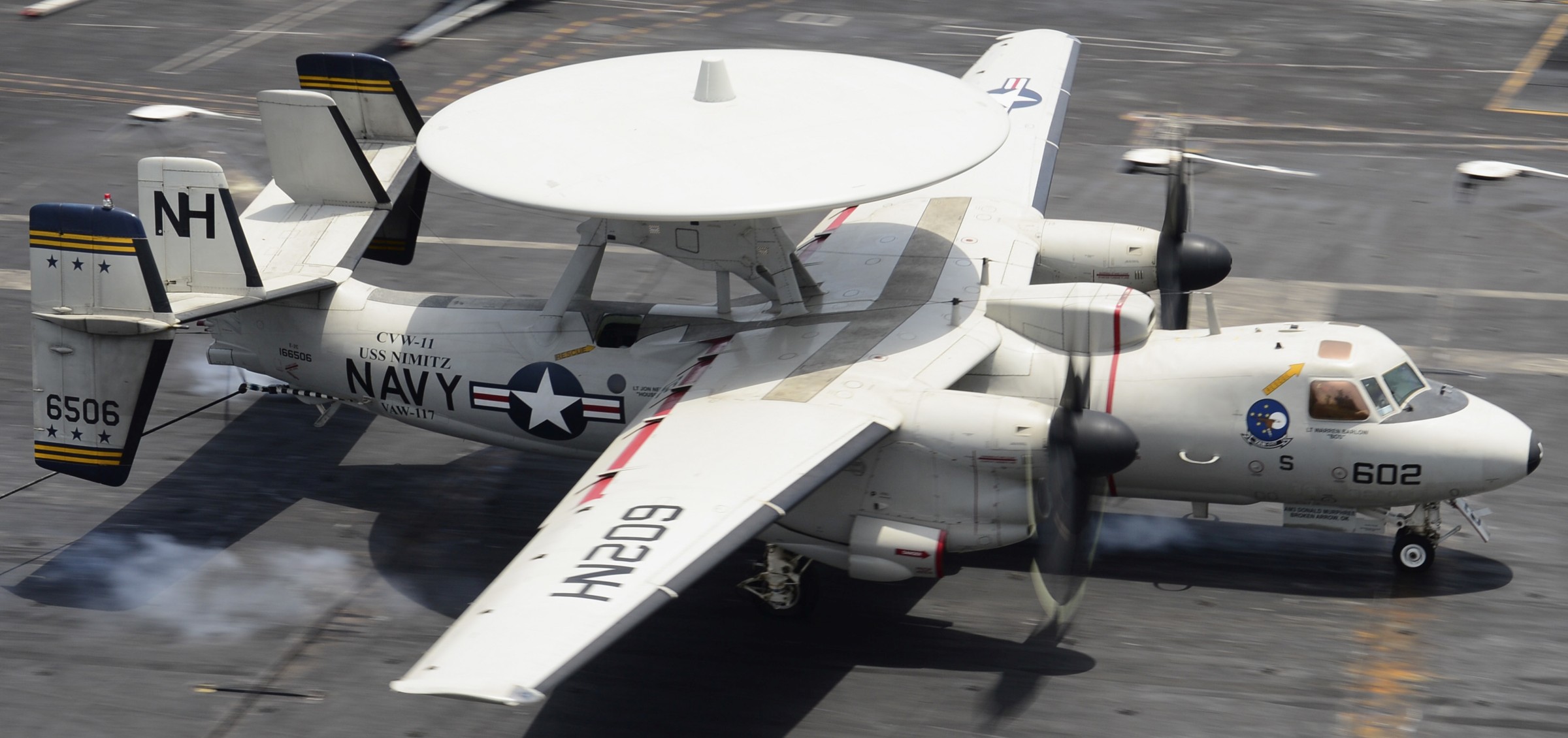 vaw-117 wallbangers carrier airborne early warning squadron navy e-2c hawkeye cvw-11 uss nimitz cvn-68 144