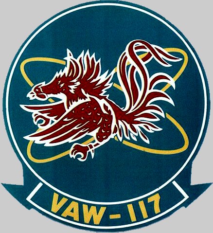 vaw-117 wallbangers insignia crest patch badge airborne command control squadron early warning carrier us navy 04c