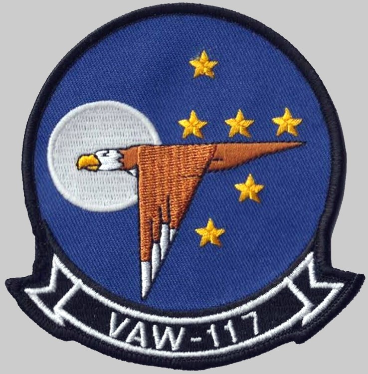 vaw-117 wallbangers insignia crest patch badge airborne command control squadron early warning carrier us navy 02p