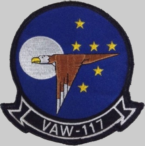 vaw-117 wallbangers insignia crest patch badge airborne command control squadron early warning carrier us navy 04p