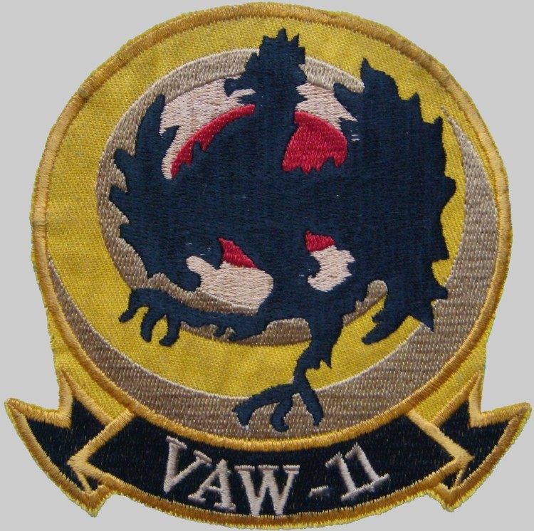 vaw-11 early eleven insignia crest patch badge carrier airborne warning squadron us navy 02p