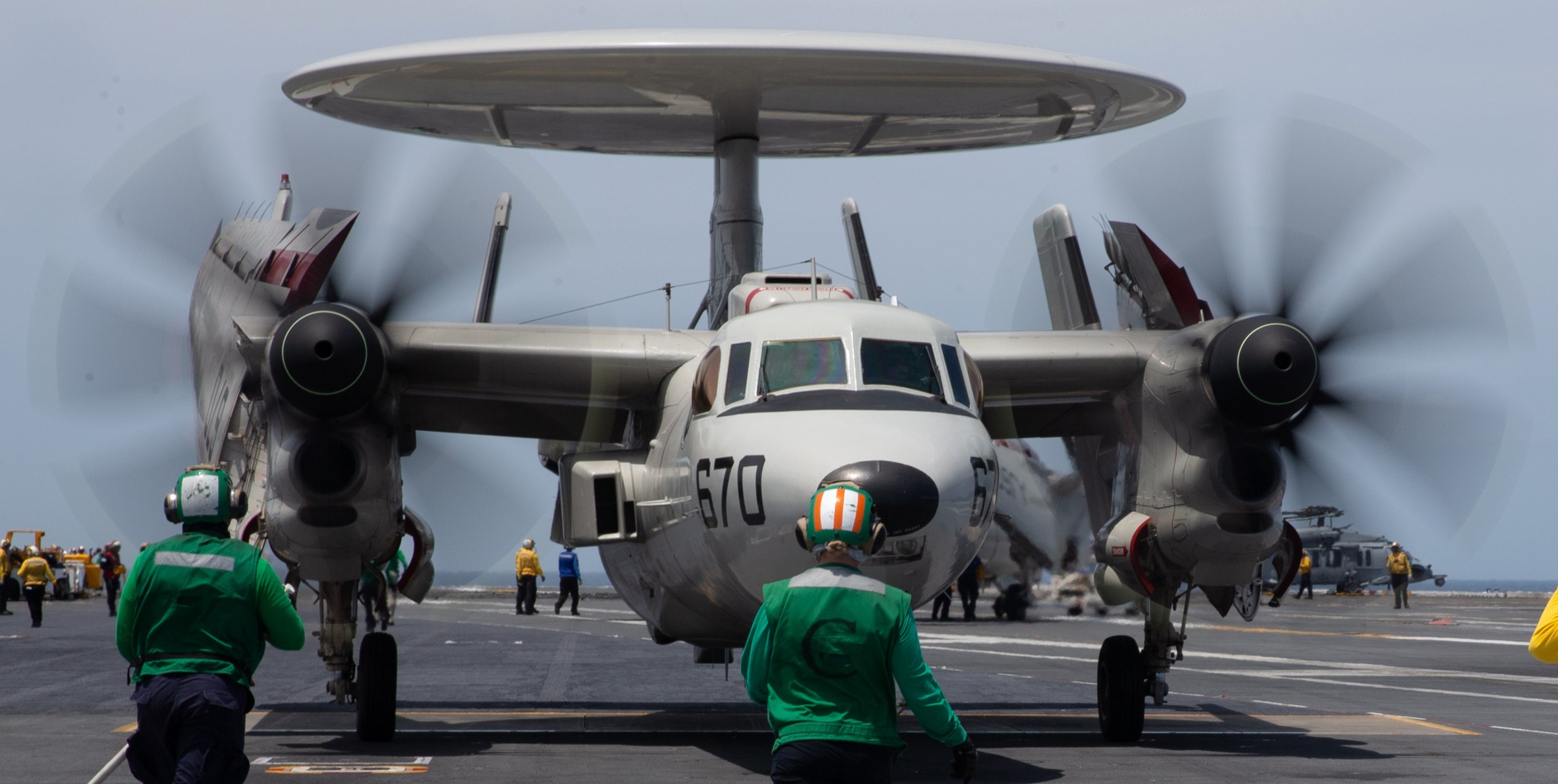 vaw-120 greyhawks airborne command control squadron e-2d advanced hawkeye uss gerald r. ford cvn-78 02