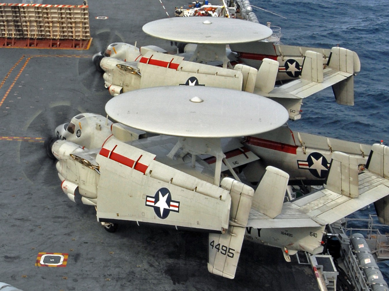 vaw-120 greyhawks carrier airborne early warning squadron e-2c hawkeye replacement uss harry s. truman cvn-75 105