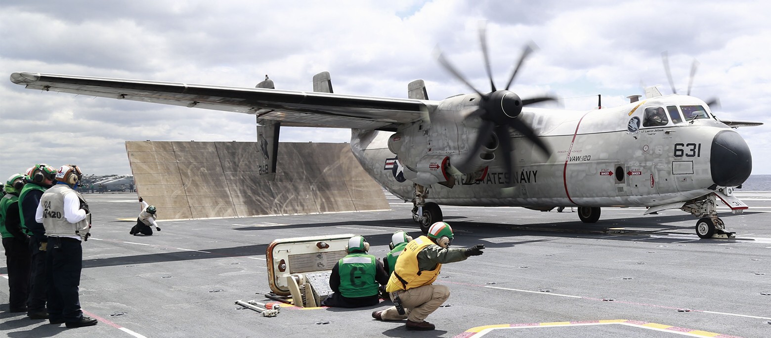 vaw-120 greyhawks airborne command control squadron c-2a greyhound replacement uss gerald r. ford cvn-78 139