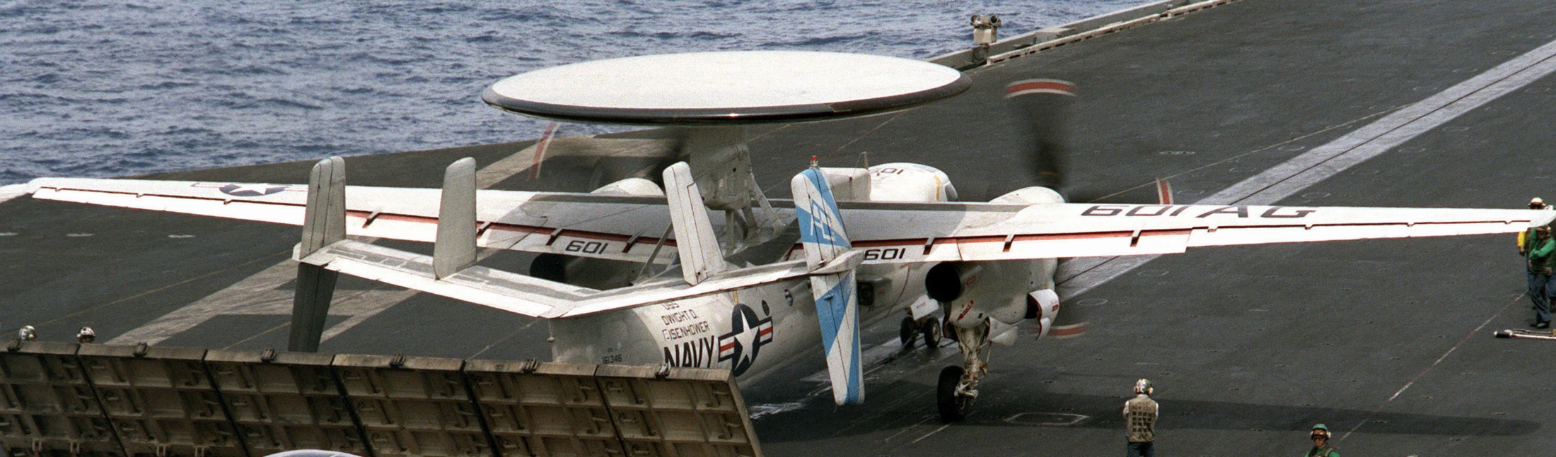 vaw-121 bluetails carrier airborne early warning squadron us navy e-2c hawkeye cvw-7 uss dwight d. eisenhower cvn-69 109