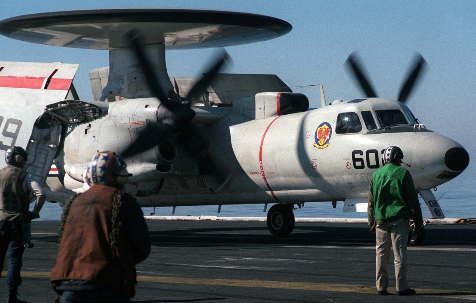 vaw-121 bluetails carrier airborne early warning squadron us navy e-2c hawkeye cvw-7 uss dwight d. eisenhower cvn-69 117