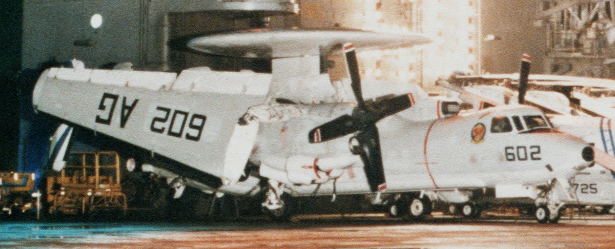 vaw-121 bluetails carrier airborne early warning squadron us navy e-2c hawkeye cvw-7 uss dwight d. eisenhower cvn-69 150