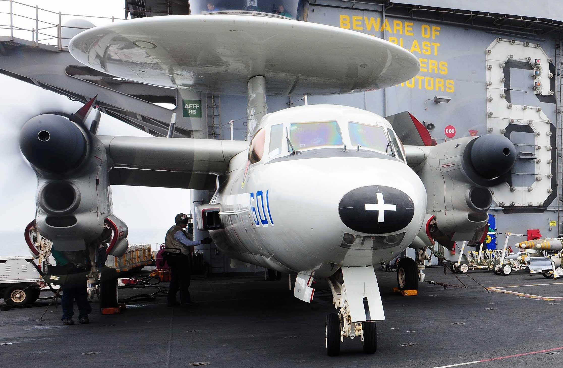 vaw-121 bluetails carrier airborne early warning squadron us navy e-2c hawkeye cvw-7 uss dwight d. eisenhower cvn-69 26