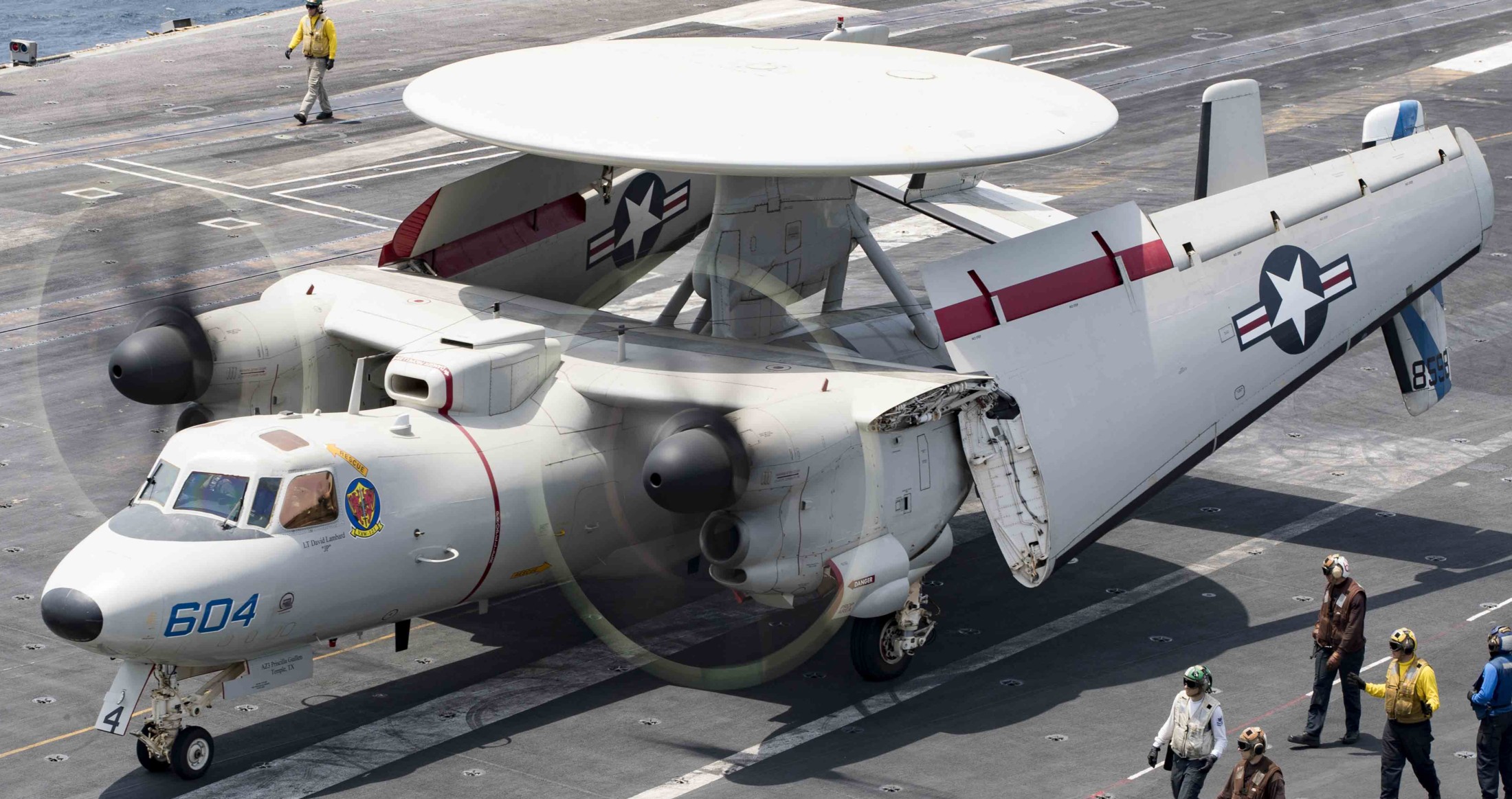 vaw-121 bluetails airborne command and control squadron us navy e-2d advanced hawkeye cvw-7 uss abraham lincoln cvn-72 76