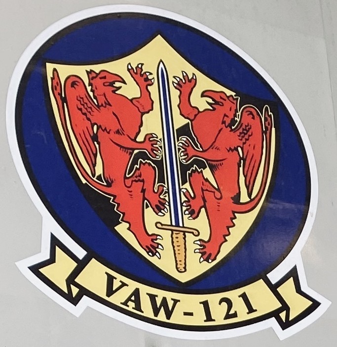 vaw-121 bluetails insignia crest patch badge carrier airborne early warning squadron us navy griffins hawkeye tracer 03c