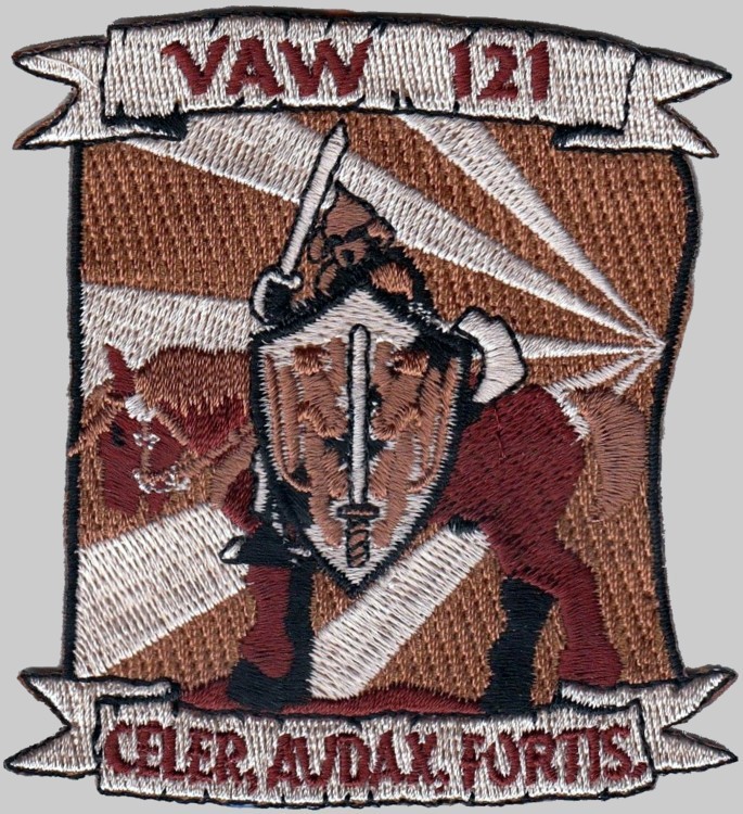 vaw-121 bluetails insignia crest patch badge carrier airborne early warning squadron us navy griffins hawkeye tracer 05p