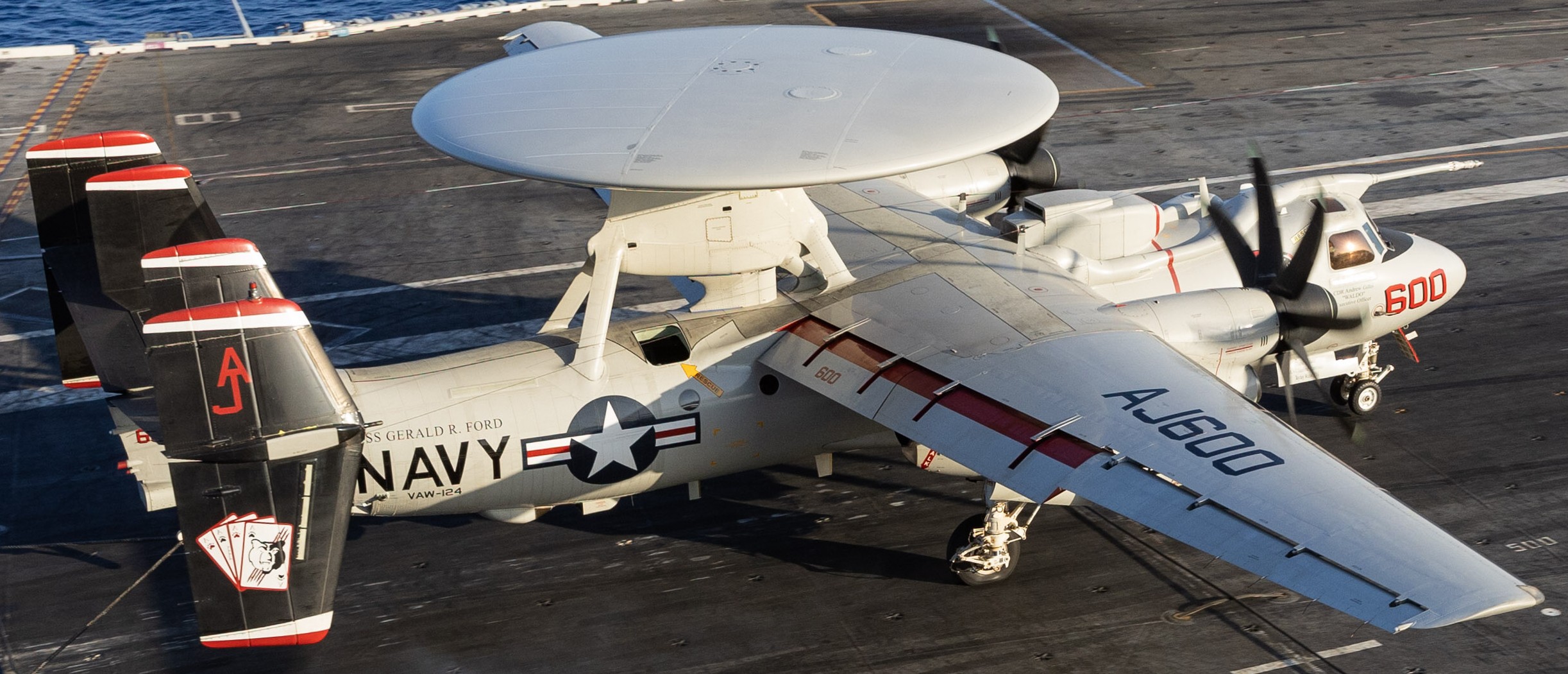 vaw-124 bear aces airborne command control squadron e-2d advanced hawkeye cvn-78 uss gerald r. ford 129