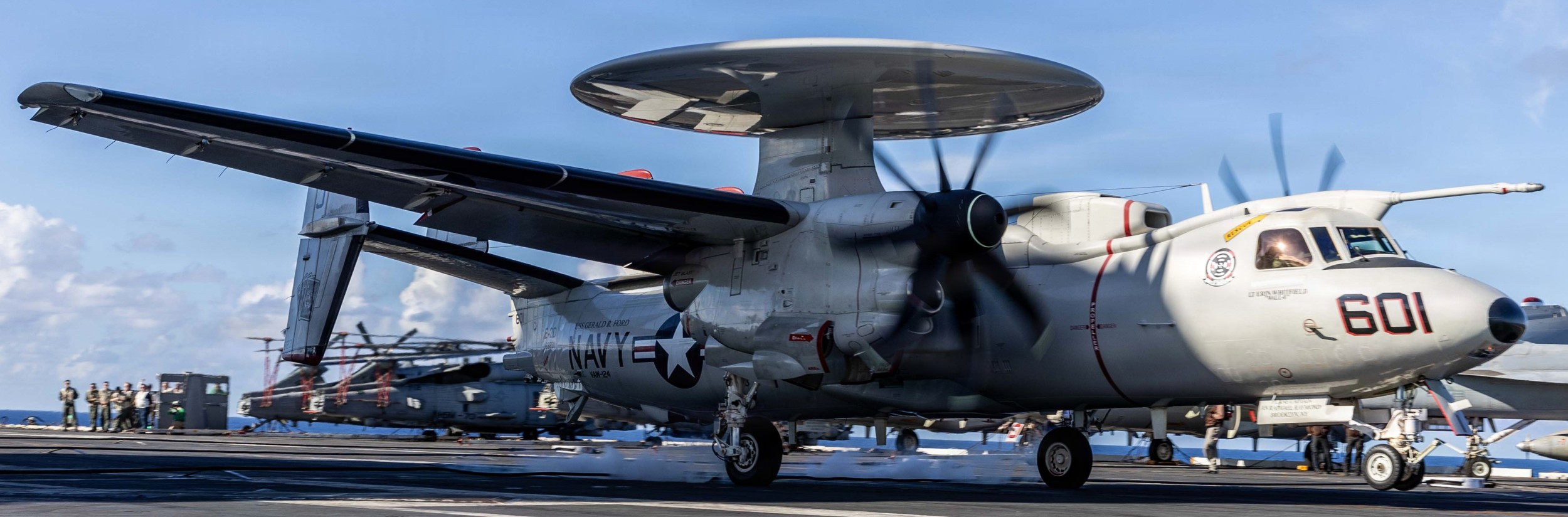 vaw-124 bear aces airborne command control squadron e-2d advanced hawkeye cvn-78 uss gerald r. ford 132