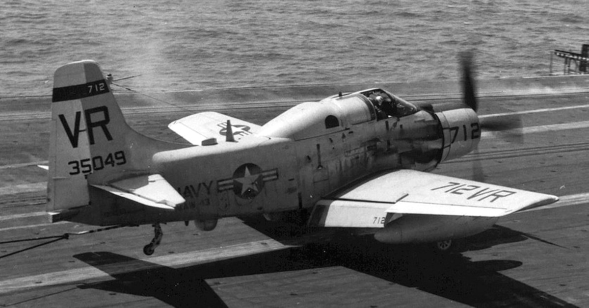 vaw-13 zappers carrier airborne early warning squadron us navy douglas ea-1f skyraider cvw-15 uss constellation cva-64 13