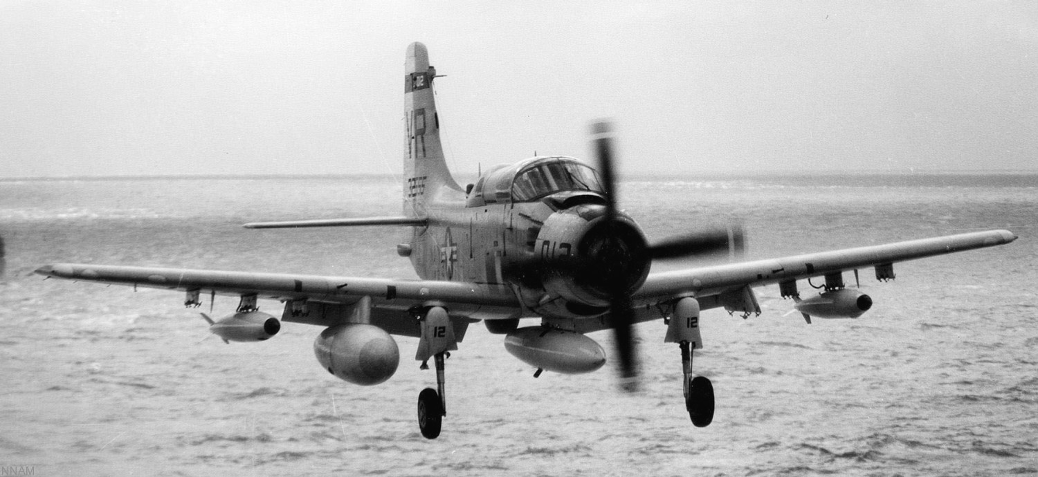 vaw-13 zappers carrier airborne early warning squadron us navy douglas ea-1f skyraider uss kitty hawk cva-63 17