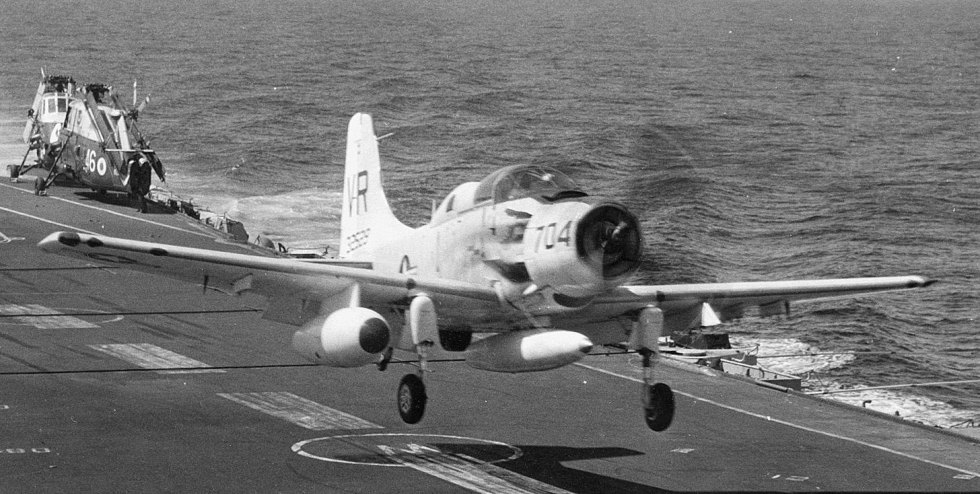 vaw-13 zappers carrier airborne early warning squadron us navy douglas ea-1f skyraider 18