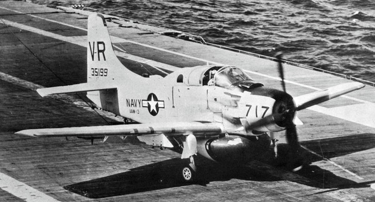 vaw-13 zappers carrier airborne early warning squadron us navy douglas ad-5w skyraider uss hornet cvs-12 21