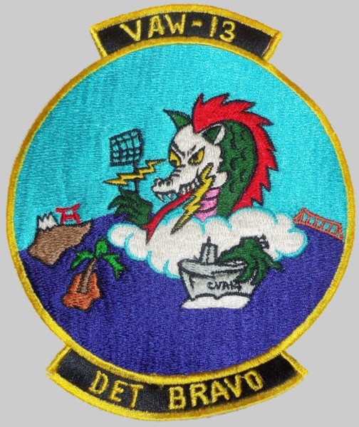 vaw-13 zappers insignia crest patch badge carrier airborne early warning squadron us navy skyraider skywarrior 03p