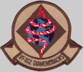 vf-102 diamondbacks patch insignia crest badge fighter squadron us navy