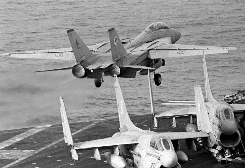 vf-14 tophatters cvw-3 uss john f. kennedy cv-67 exercise display determination 1986