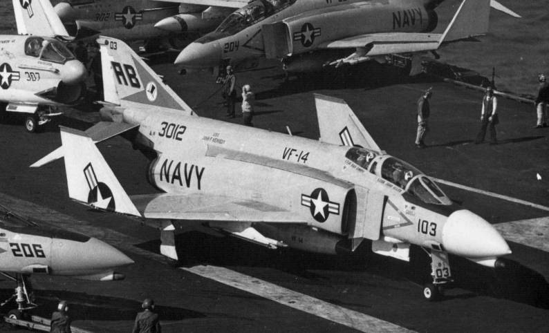 fighter squadron vf-14 tophatters cvw-1 uss john f. kennedy cva 67