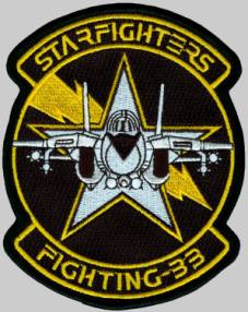 vf-33 tarsiers starfighters crest patch badge insignia fighter squadron us navy
