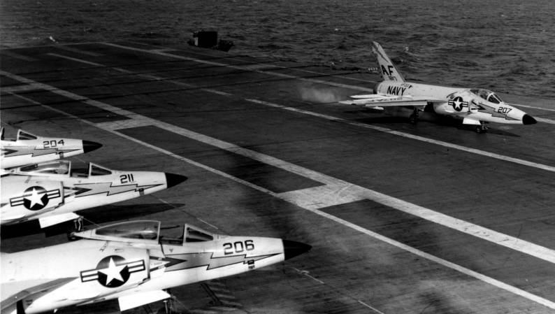 fighter squadron vf-33 astronauts f11f-1 tiger cvg-6 uss intrepid cva-11