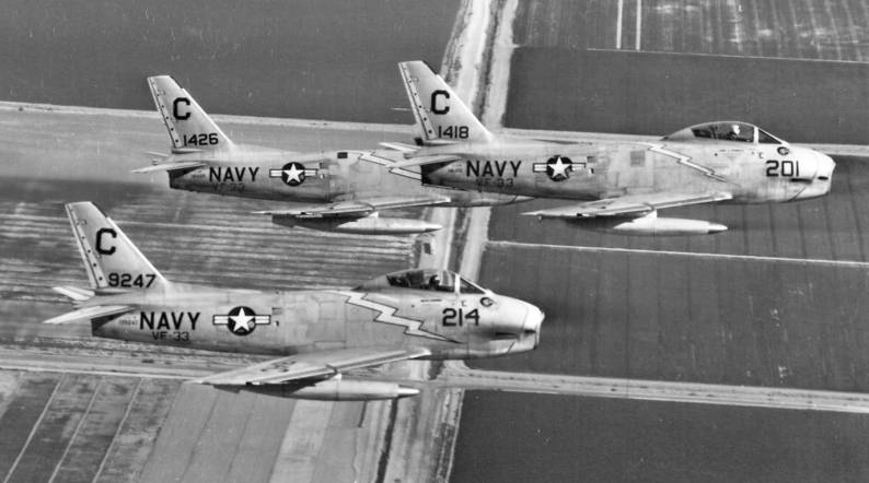 fighter squadron vf-33 tarsiers fj-3 fury