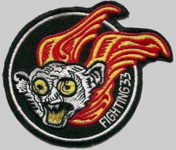 vf-33 tarsiers crest patch badge insignia fighter squadron us navy