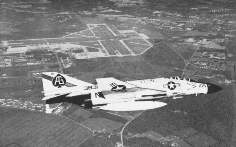 vf-41 black aces f-4j phantom cvw-7 uss independence cva 62 nas oceana virginia