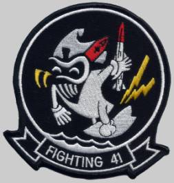 vf-41 black aces fighting 41 squadron us navy patch crest