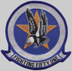 vf-51 screaming eagles crest insignia patch badge fighter squadron fitron us navy