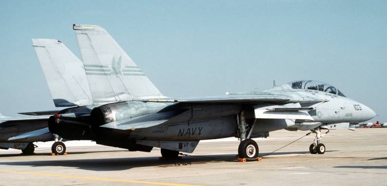 vf-51 screaming eagles f-14a tomcat cvw-15 uss kitty hawk cv 63