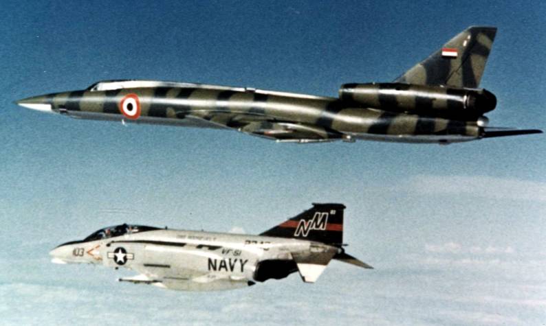 vf-51 screaming eagles f-4n phantom uss franklin d. roosevelt cv 42 lybian tupolev tu-22 blinder