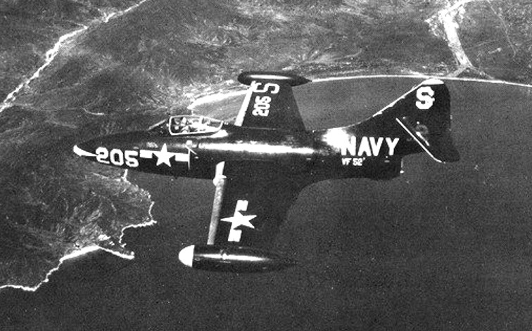 vf-52 knightriders f9f-2 panther atg-1 uss boxer cva 21 fighter squadron