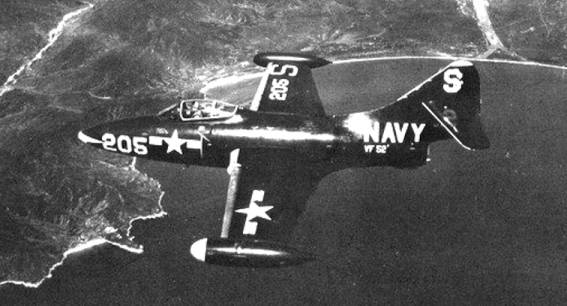 fighter squadron vf-52 knightriders fitron grumman f9f-2 panther us navy
